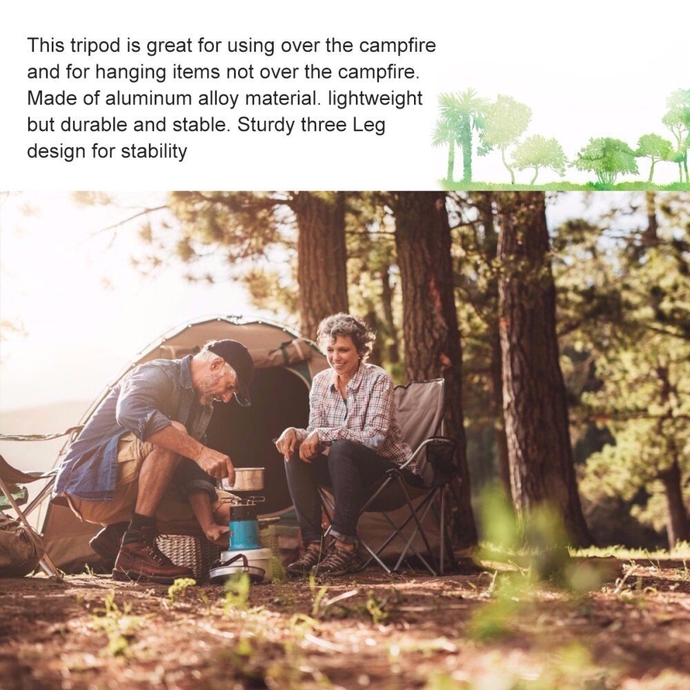 3Pcs Statief Nuttig Duurzaam Supply Apparaat Voor Camping Buiten Outdoor