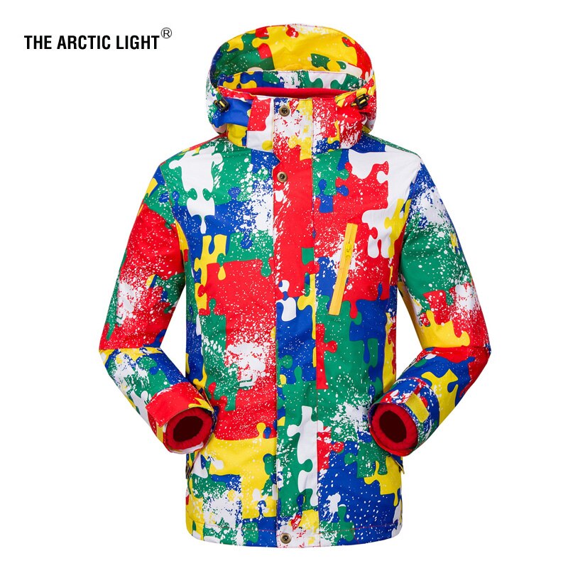 THE ARCTIC LIGHT Outdoor Hiking Ski Jacket Child Kids Winter Camouflage Sport Teenage Waterproof Windproof Warm Outerwear Coat