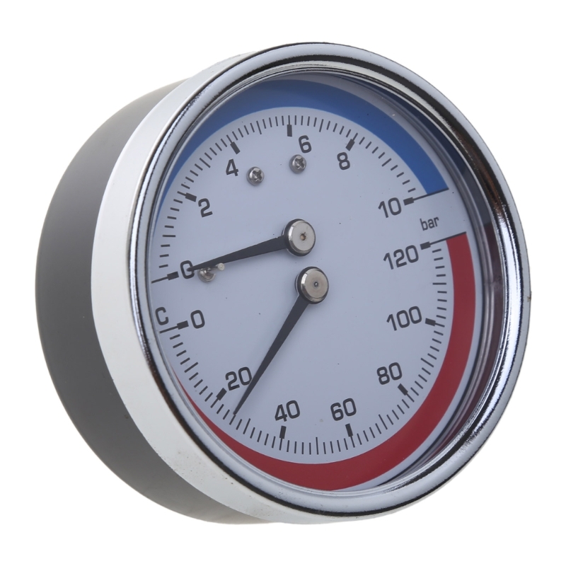 High Accuracy Temperature Pressure Gauge Thermo-manometer Boiler Floor Heating