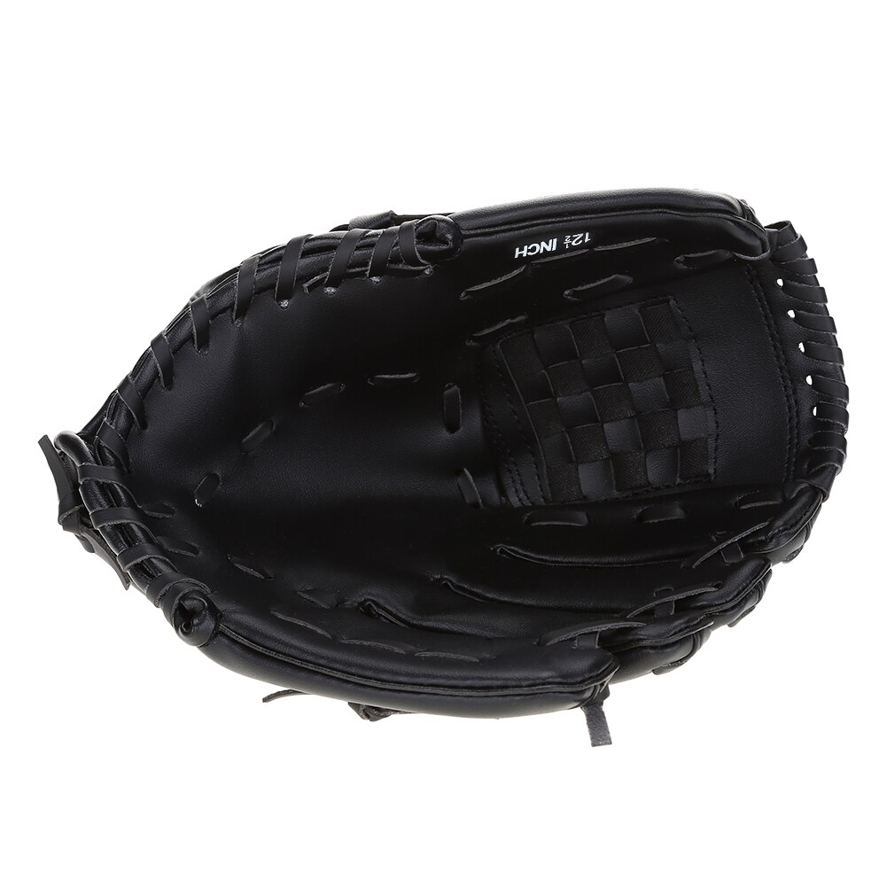 Slitstarkt pvc material vuxen baseboll tillbehör mjuk bomull vänster handske för träning träning tävling baseball handske