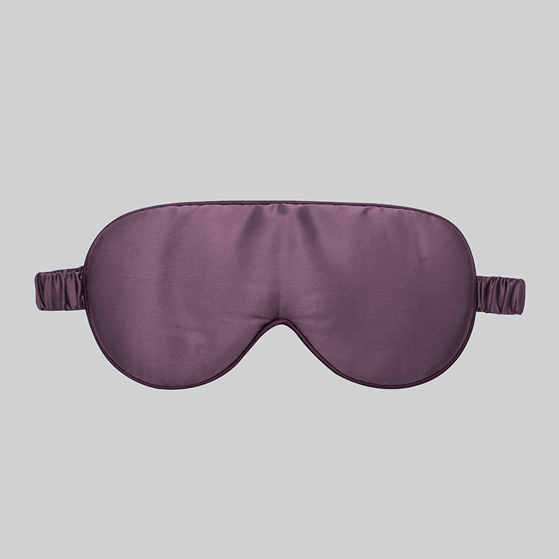 High-end Mulberry Silk Eyepatch Silk Slip Edition Eye patch Travel Sleeping Silk Eye Mask Shading Pure Color Sleep Mask: 4
