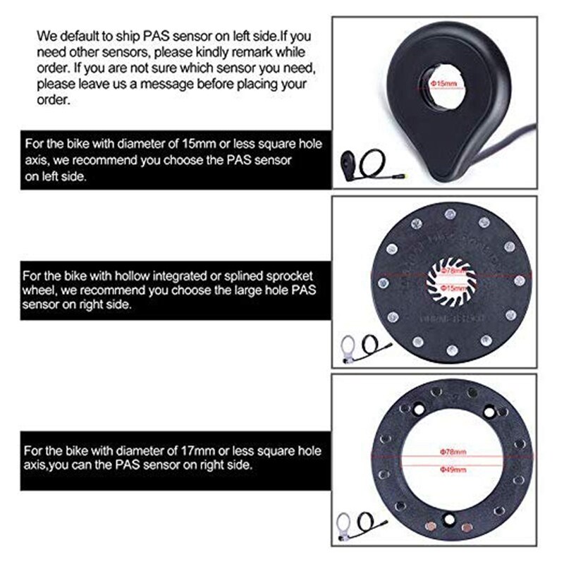 Bike Power Pedal Assist Sensor Cycling Accessories Bicycle Parts Bicycle PAS Electric Bicycle
