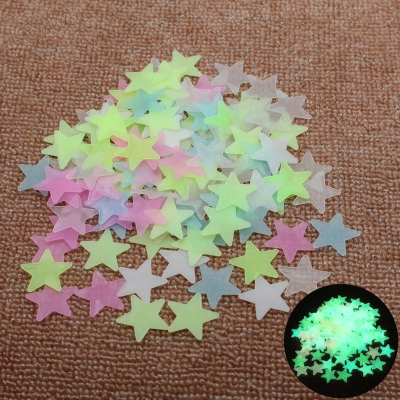 Wall Stickers Luminous Stickers Fluorescent Stars Shine In The Dark Glow In The Dark Stars Star Fluorescent Ceiling