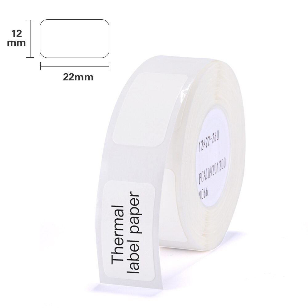 D11 Label Papier Sticker Transparant Label Tape 14*30Mm 210Pcs Wit Op Helder Label Voor Niimbot D11 etikettering Machine Schrijfmachine: 1 White Label