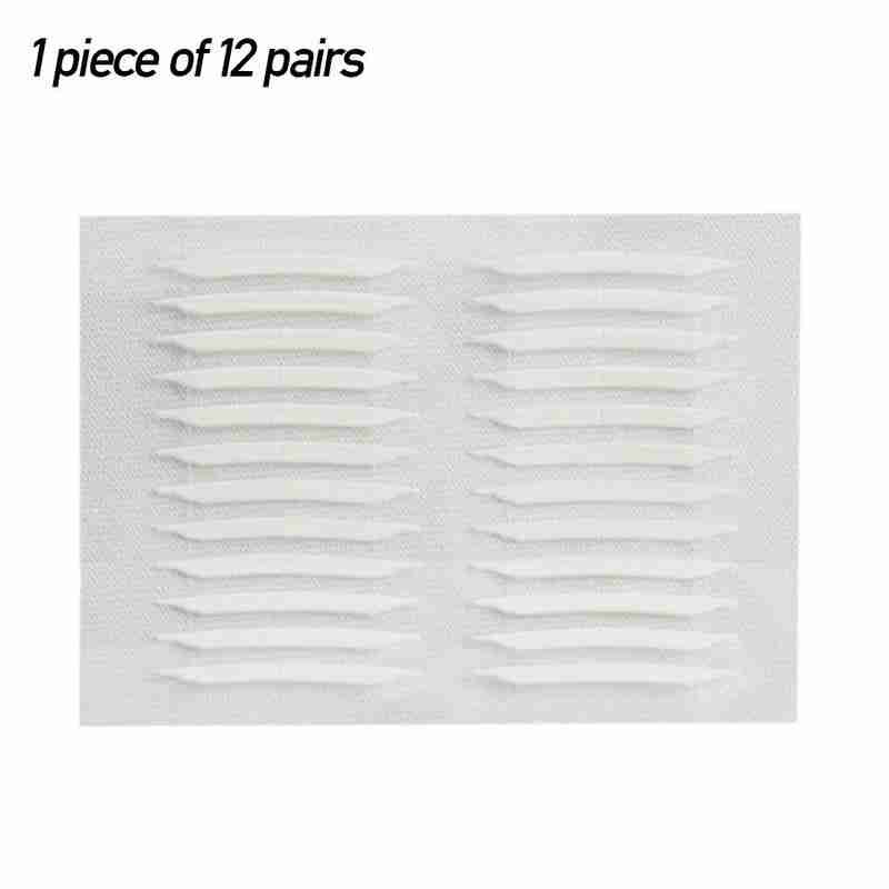 12 Pairs Onzichtbare Dubbele Ooglid Stickers 3D Dubbelzijdig Onzichtbare Ooglid Tape Sterke Grote Ogen Make Up Ooglid Sticker: Default Title