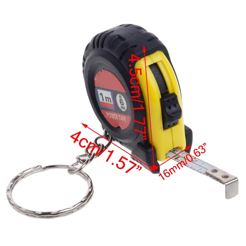 Retractable Ruler Tape Measure Key Chain Mini Pocket Size Metric 1m Measure Tool Esquadro Para Marceneiro Trena De Medir