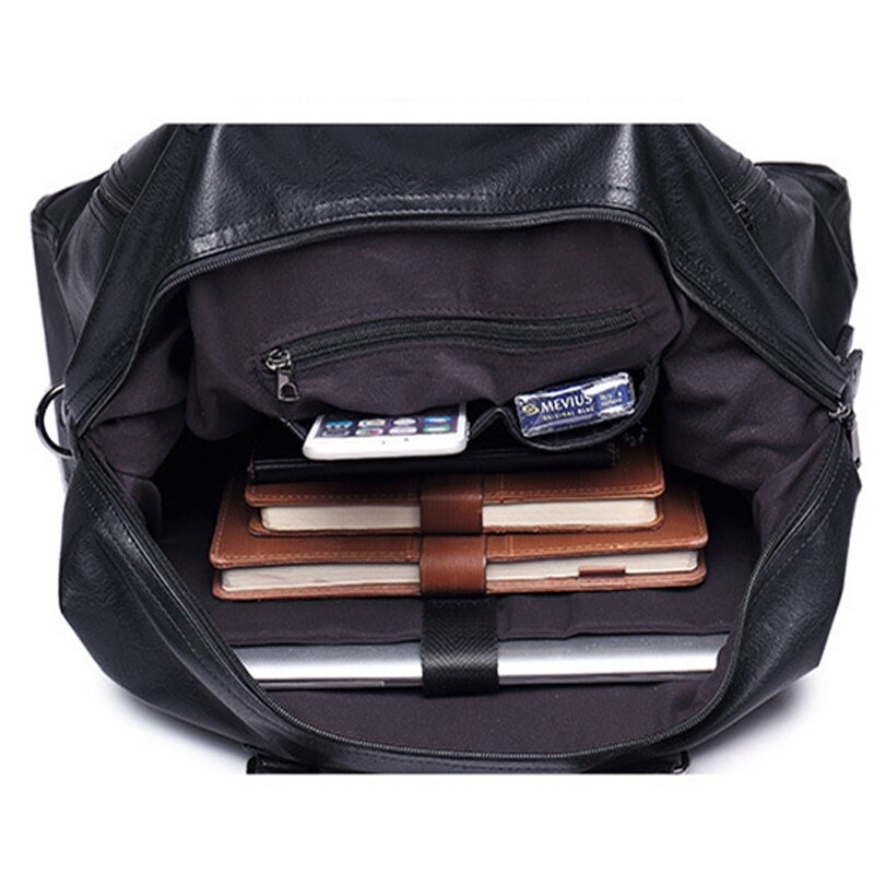 Bolsos de viaje para hombre, Maleta impermeable de equipaje, bolso de lona de gran capacidad, informal, de cuero de alta capacidad, novedad de