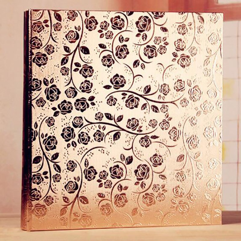 600 Pockets Gold Color Photo Album Holds Premium -Frame Cover Family Wedding Anniversary Baby Vacation Bound Multi-Directional: Tpye 2