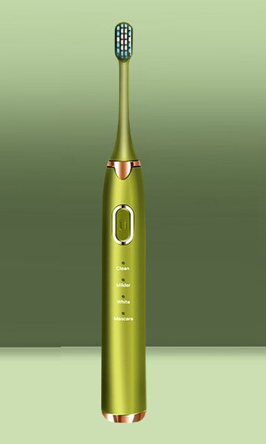 Elektryczna szczoteczka ultradźwiękowa BS-201 dorosły zegar szczotka 4 tryb USB ładowarka akumulator IPX8 zamienne końcówki robić szczoteczek robić zębów zestaw