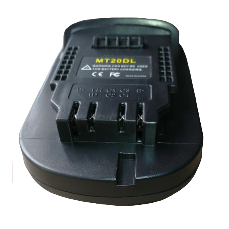 Mt20dl batteri adapter til makita 18v bl1830 bl1860 bl1815 li- ion batteri til dewalt 18v 20v dcb 200 li- ion batteri