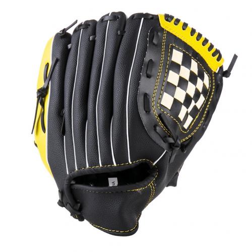 Guantes de béisbol para deportes al aire libre, para jóvenes, entrenamiento práctica de mano izquierda, Softball: Amarillo / S