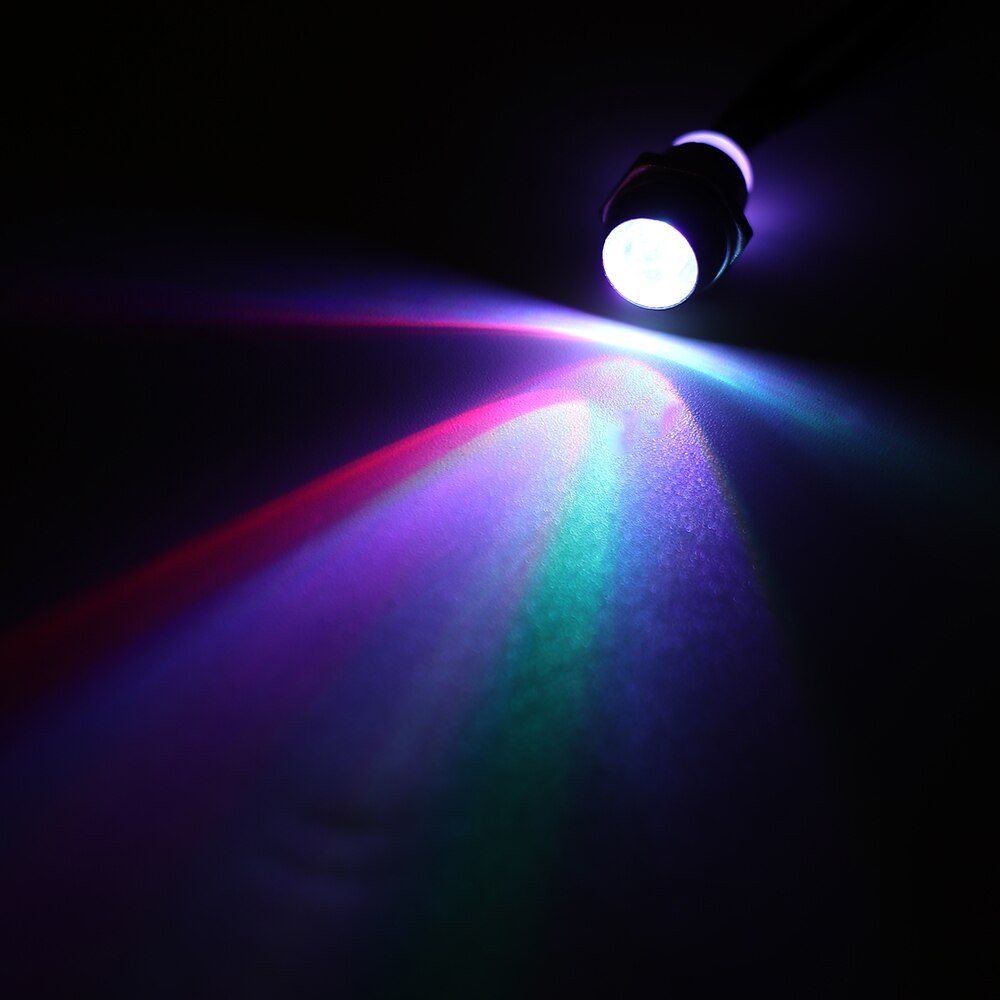 1PC 12V 8mm Multi-color Metal Shell LED Indicator Light Pilot Dash Dashboard Panel Car Van Boat Warning Lamp Bulb With Holder