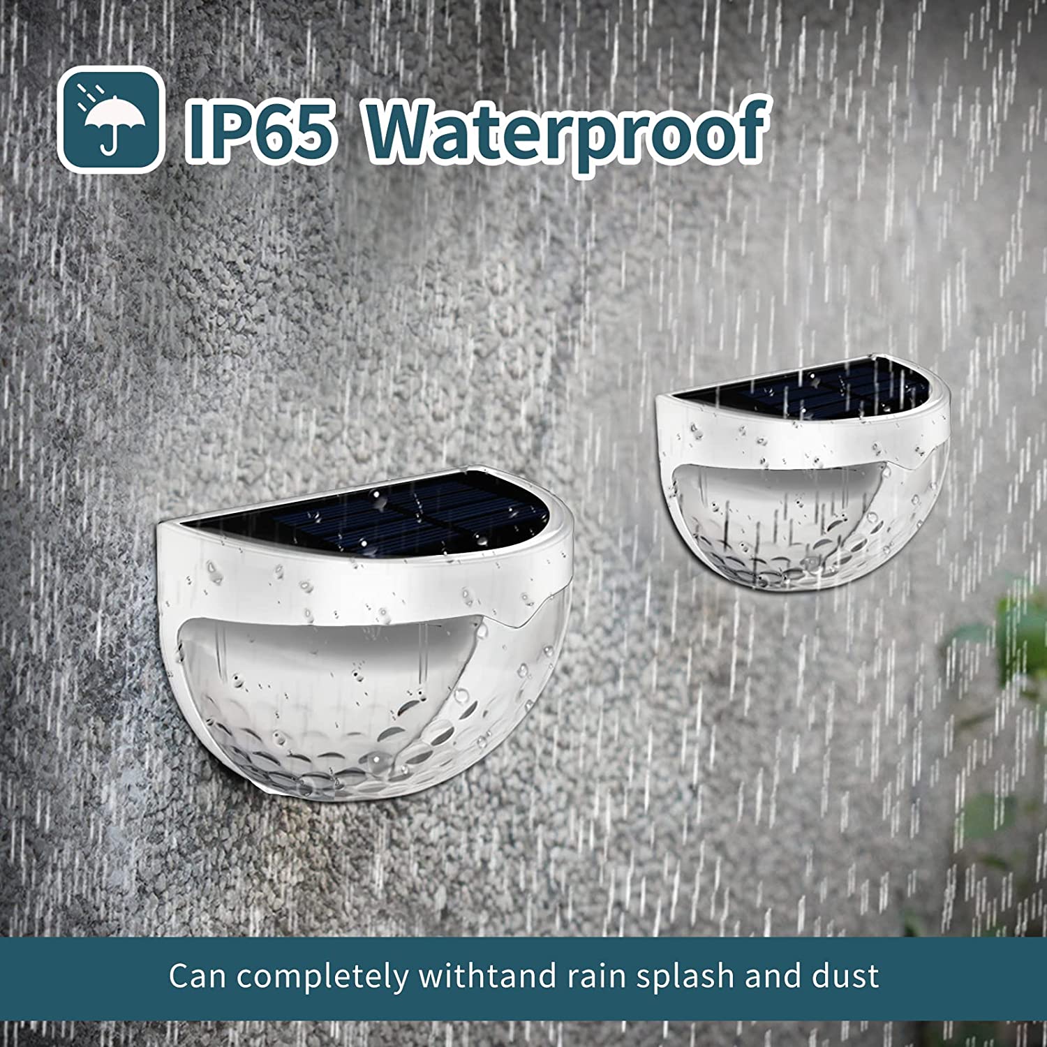 LED Solar Fence Lights Outdoor Waterdichte Wandlampen Gegolfde Lichten voor Hek Terras Tuin Path Decoratieve Lichten