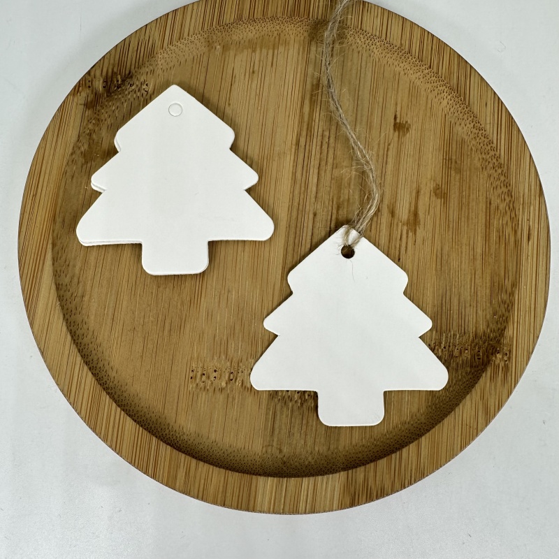 Etykiety z papieru kraft, kartki z kartonu na choinkę z sznurkami, na ślub, urodziny, Boże Narodzenie, przyjęcie, zawieszki na prezenty, materiały robić pakowania ciasteczek: BIAŁY