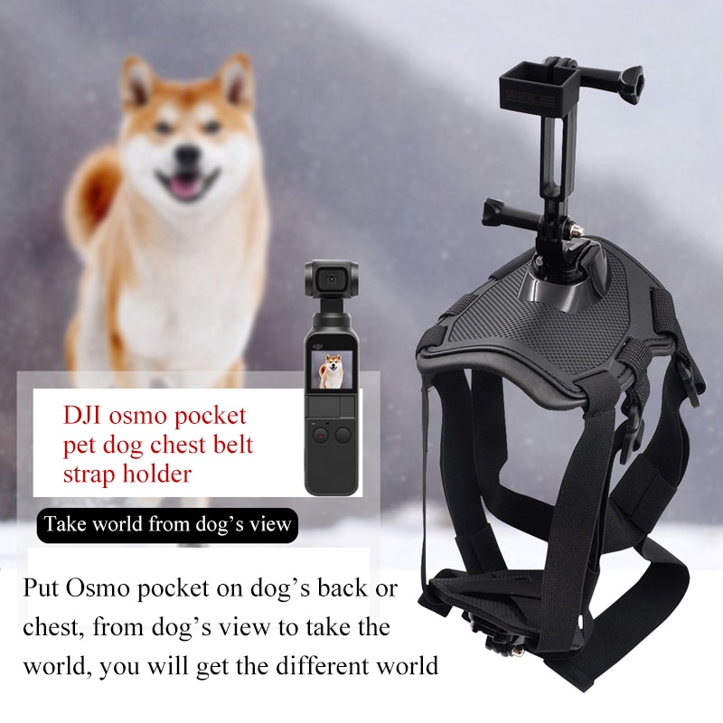 For DJI Osmo Pocket Gimbal Handheld Gimbal Stabilizer Pet Dog Chest Strap Holder Bracket For DJI OSMO ACTION Camera Accessories