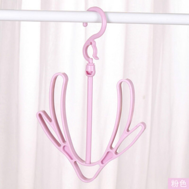 1 Pc 30*17 cm 360 Graus Rotate Varanda Dupla-Sapato gancho Titular Conveniente Removível Tipo de Sapato de Plástico rack de Secagem Cremalheira 3 Cor