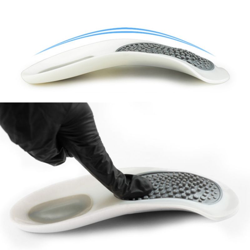 1 Pair Practical Durable Flat Feet Knock Knees Plantar Orthotics Inserts Breathable Arch Support Insoles With 8 Correction Pads