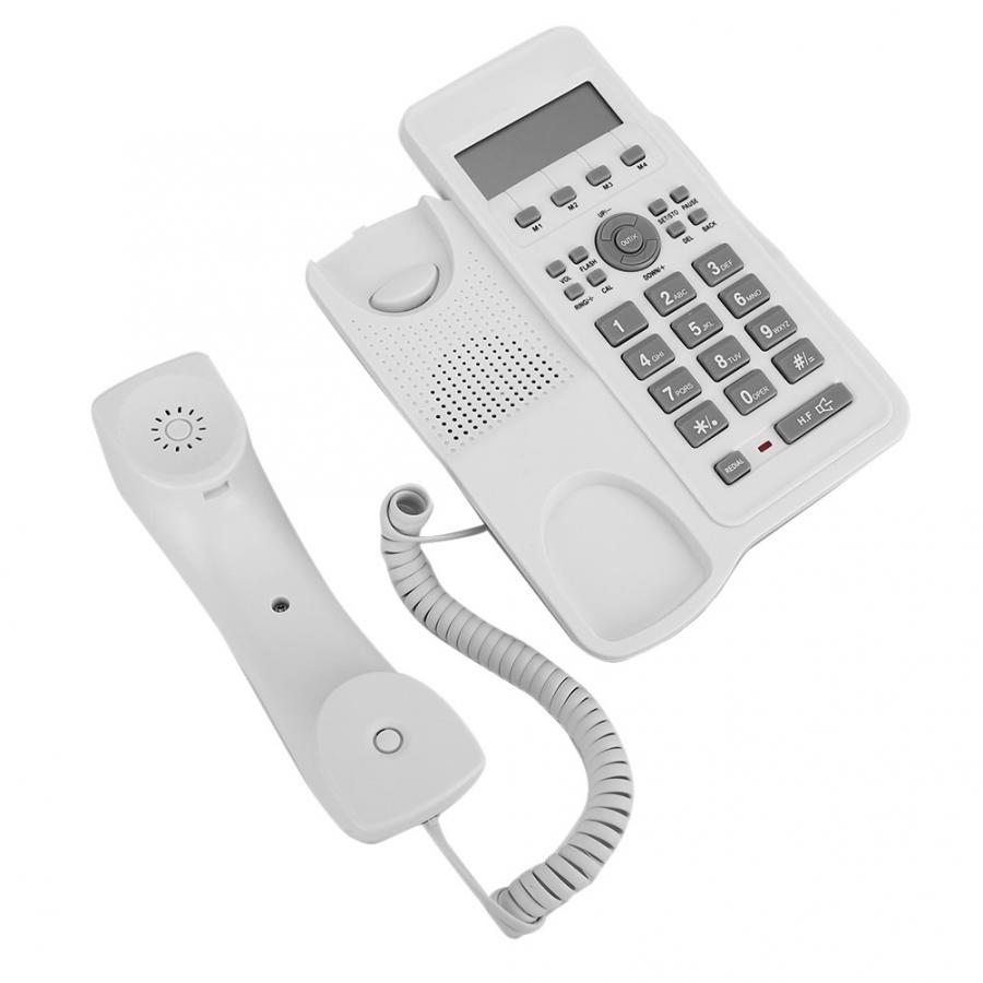 Vaste telefoon met snoer, bureau-wandtelefoon voor thuisgebruik met twee-draadsinterface voor thuiskantoor, hotelbedrijf
