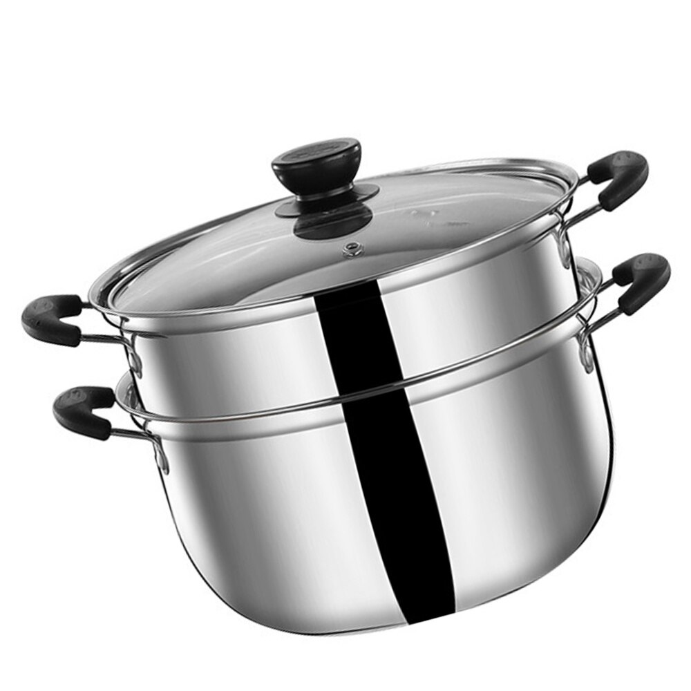 Stainless Steel Steam Pot Healthy Cookware Premium Heavy Duty Steam Pot