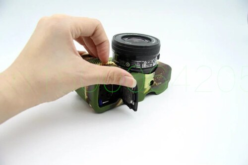 Silicone Armure coque peau Sac Caméra Housse de Protection Pour Sony Alpha A6000 ILCE-6000L 16-50mm Appareil Hybride