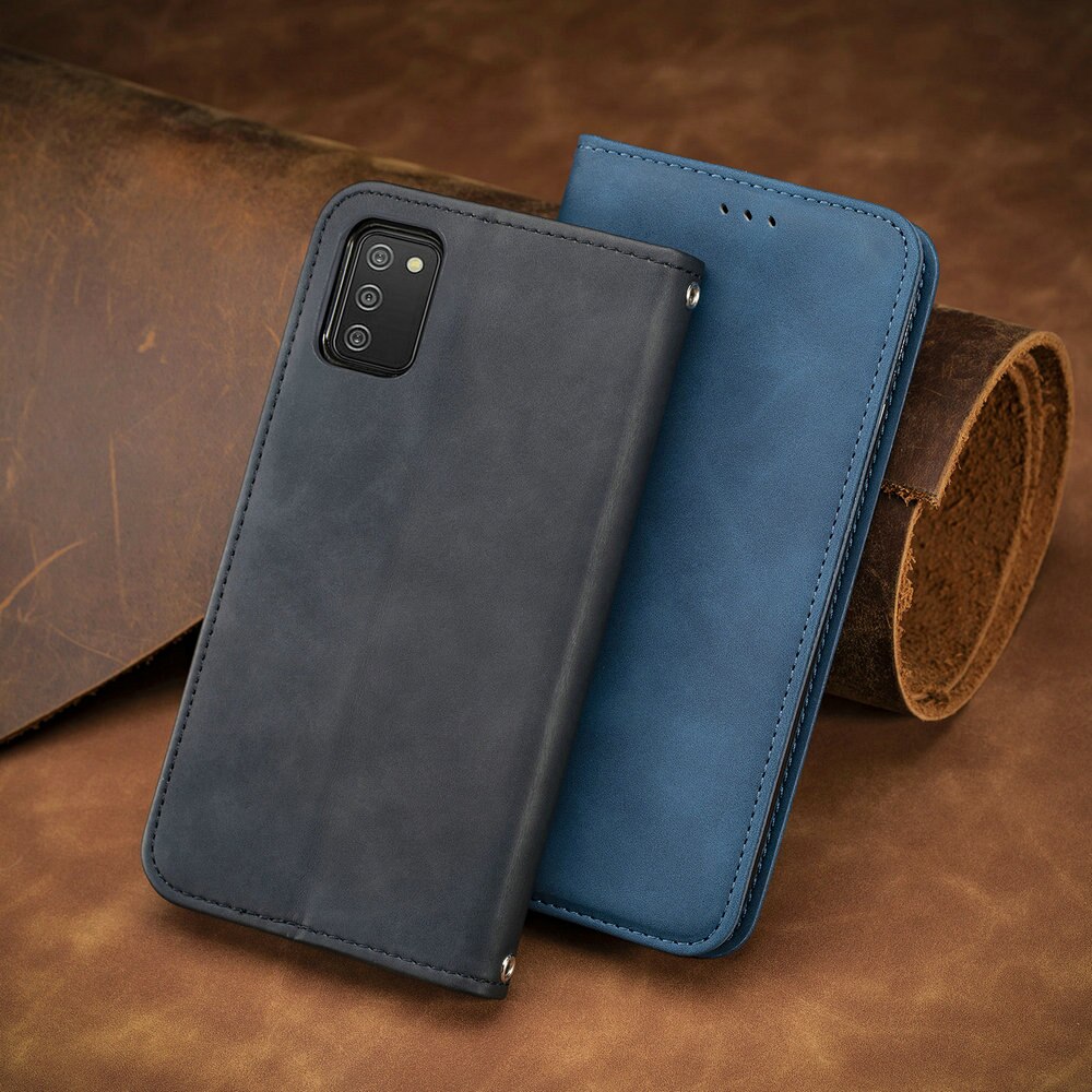 Luxury Smooth Wallet Coque for Samsung A03 Core Flip Case Texture Leather Book Etui Samsung Galaxy A03S Case A 03 S Phone Cover
