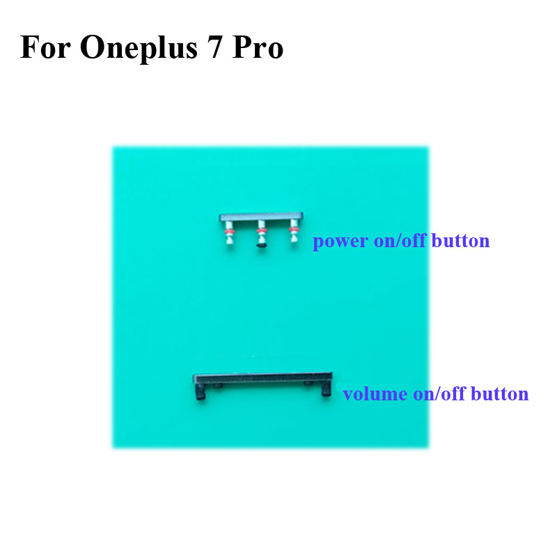 Zijknop Voor Oneplus 7 Pro Power On Off Knop + Volume Knop Side Knoppen Set Vervanging Voor Een plus 7pro Oneplus7 Pro