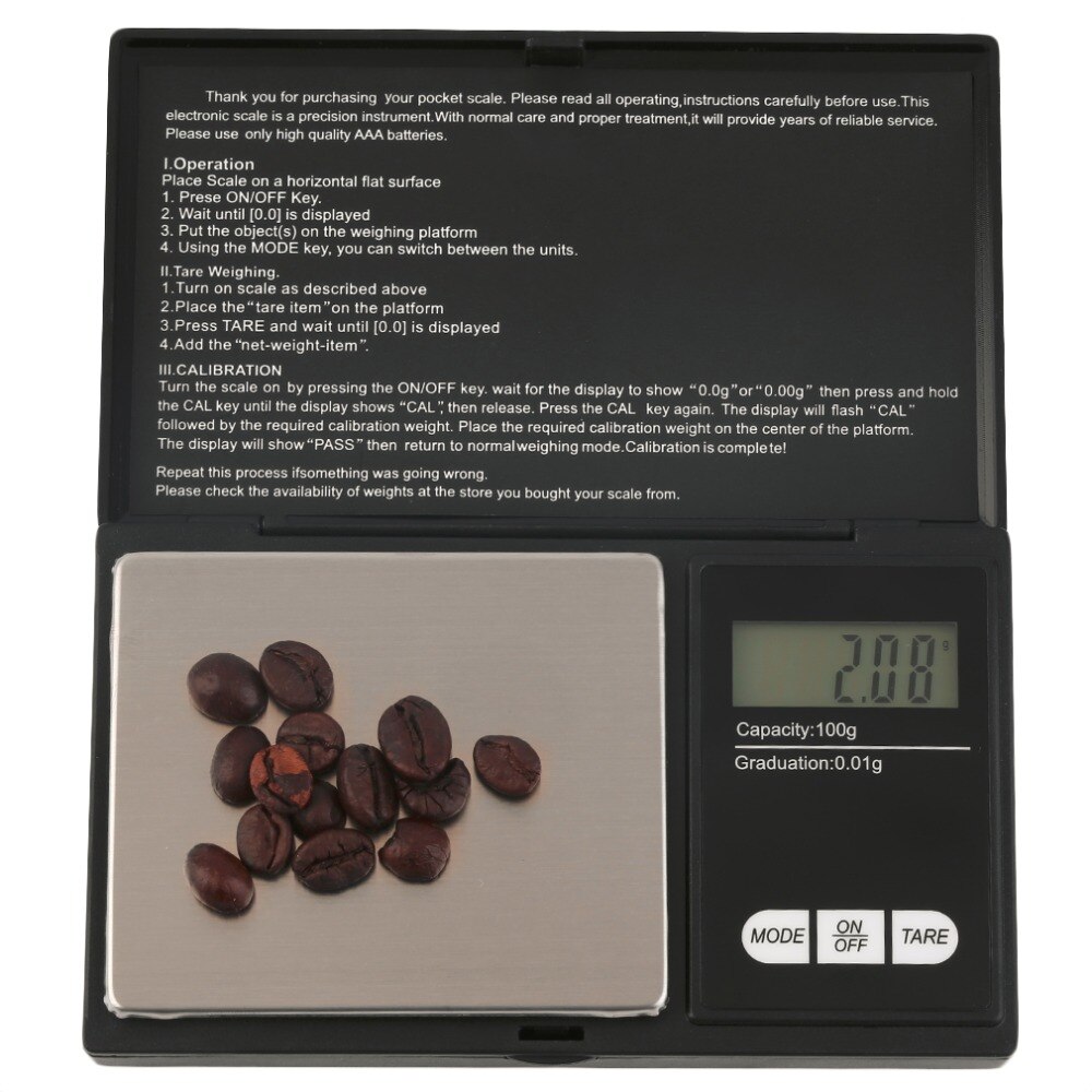 Mini 100g x 0.01g Electronic Jewelry Gold Gram Balance Gram Digital Pocket scale digital scales jewelry