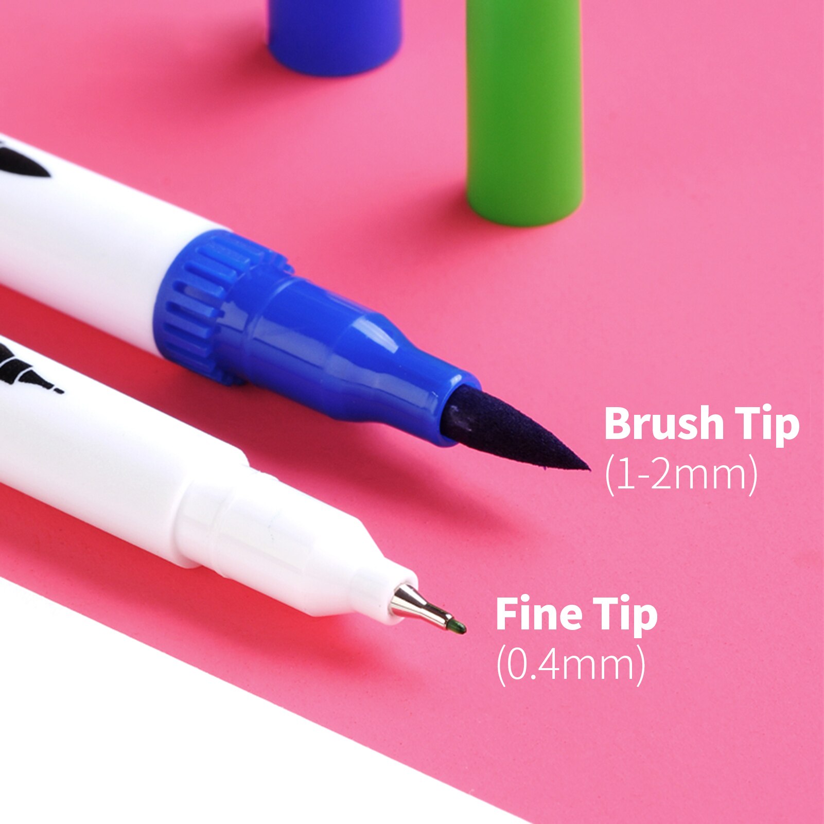 100 Colors Dual Tips Brush Pens Art Markers Brush ... – Grandado