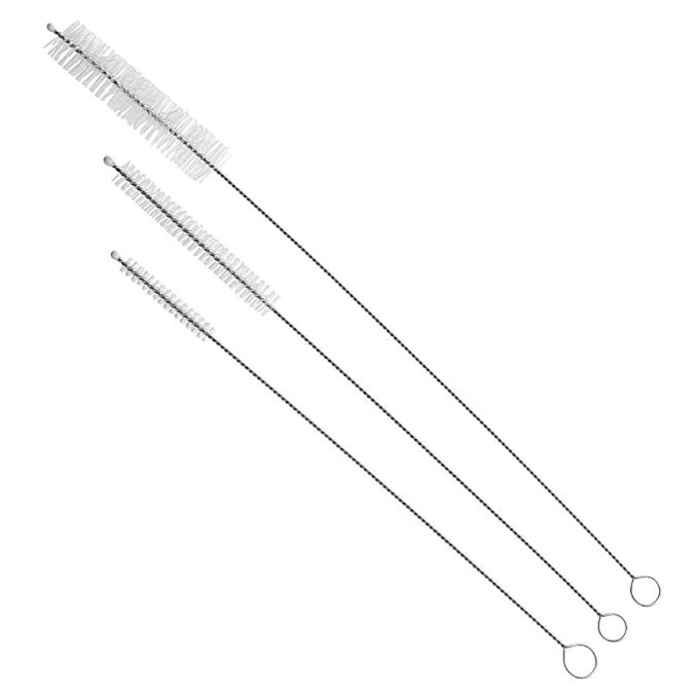 4 cannucce lunghe in acciaio inossidabile per tazze da 20 e 30 una volta con spazzola di pulizia cannuccia di metallo con spazzola più pulita tutto'ingrosso: E