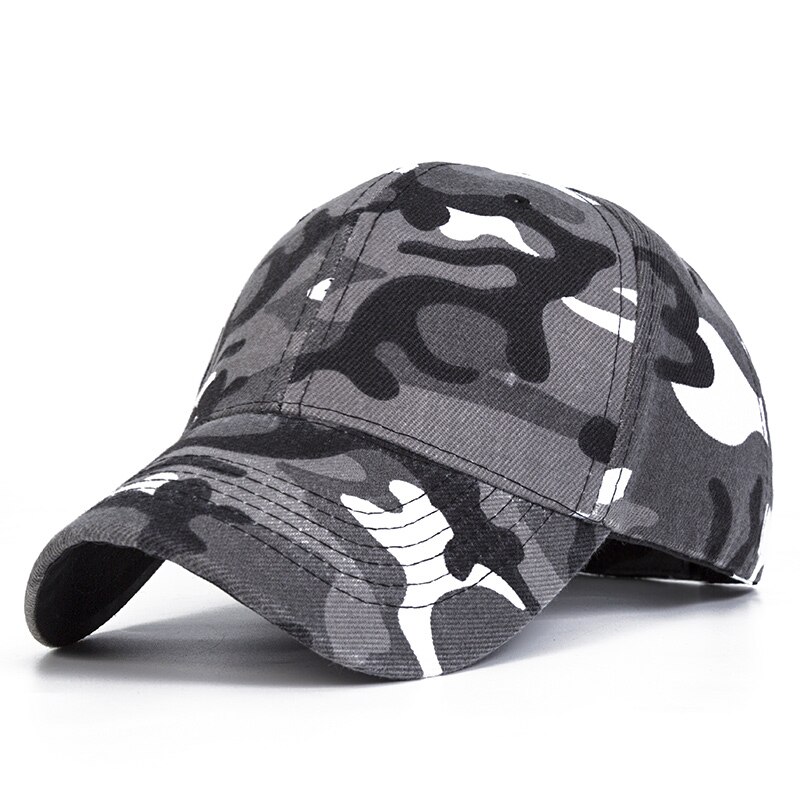 Evrfelan Neue Einstellbar Camouflage Baseball Cap Männer Frauen Casual Snapback Kappe Hut Im Freien Sport Hut Unisex knochen: gray2