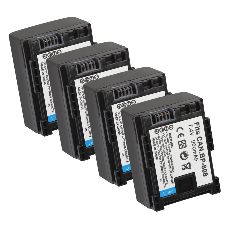 BP-808 BP-809 BP-819 BP-827 BP808 BP 808 809 Battery 900mAh for Canon FS300 FS100 XA10 VIXIA HG20 HF21 HF S11 HF S10 HF11 Camera: 4 Battery