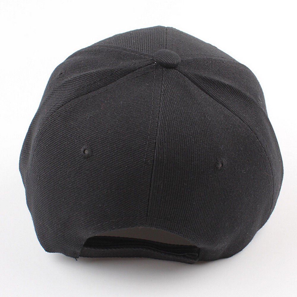 Mænd kvinder almindelig buet solskærm baseball kasket hat ensfarvede justerbare kasketter streetwear snapback trucker hat