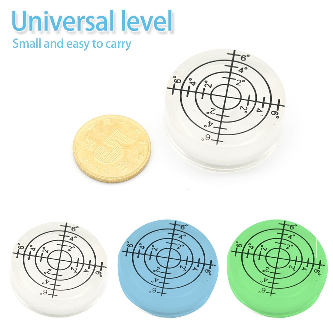 Universel runde 32*7mm vaterpas boble mini bullseye niveau boble til stativ møbler ramme måling instrument værktøj