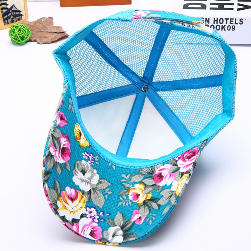 Gorras con flores para mujer, gorros de sol informales, Snapback, gorra de béisbol