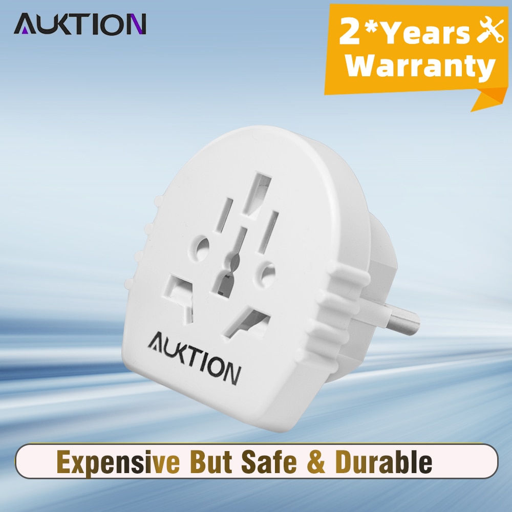 2025 Upgrade Versie Auktion 16A 250 V EU Converter Universele EU Plug AU US UK CN Naar EU Adapter Europese reizen Adapter Socket