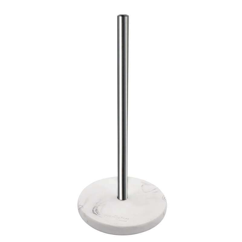 Papieren Handdoek Houder Voor Keuken Papieren Handdoek Dispenser Met Gewogen Base Voor Standaard Papieren Handdoek Rolls Rvs & Marmer: 1