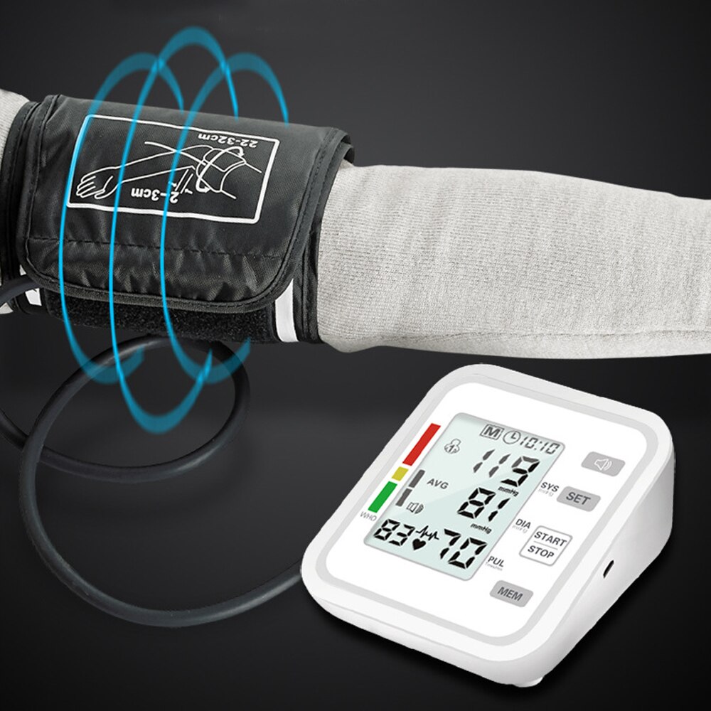 Automatische Bloeddrukmeter Digitale Arm Tensiometer Bloeddrukmeter Huishoudelijke Gezonde Detector Machine