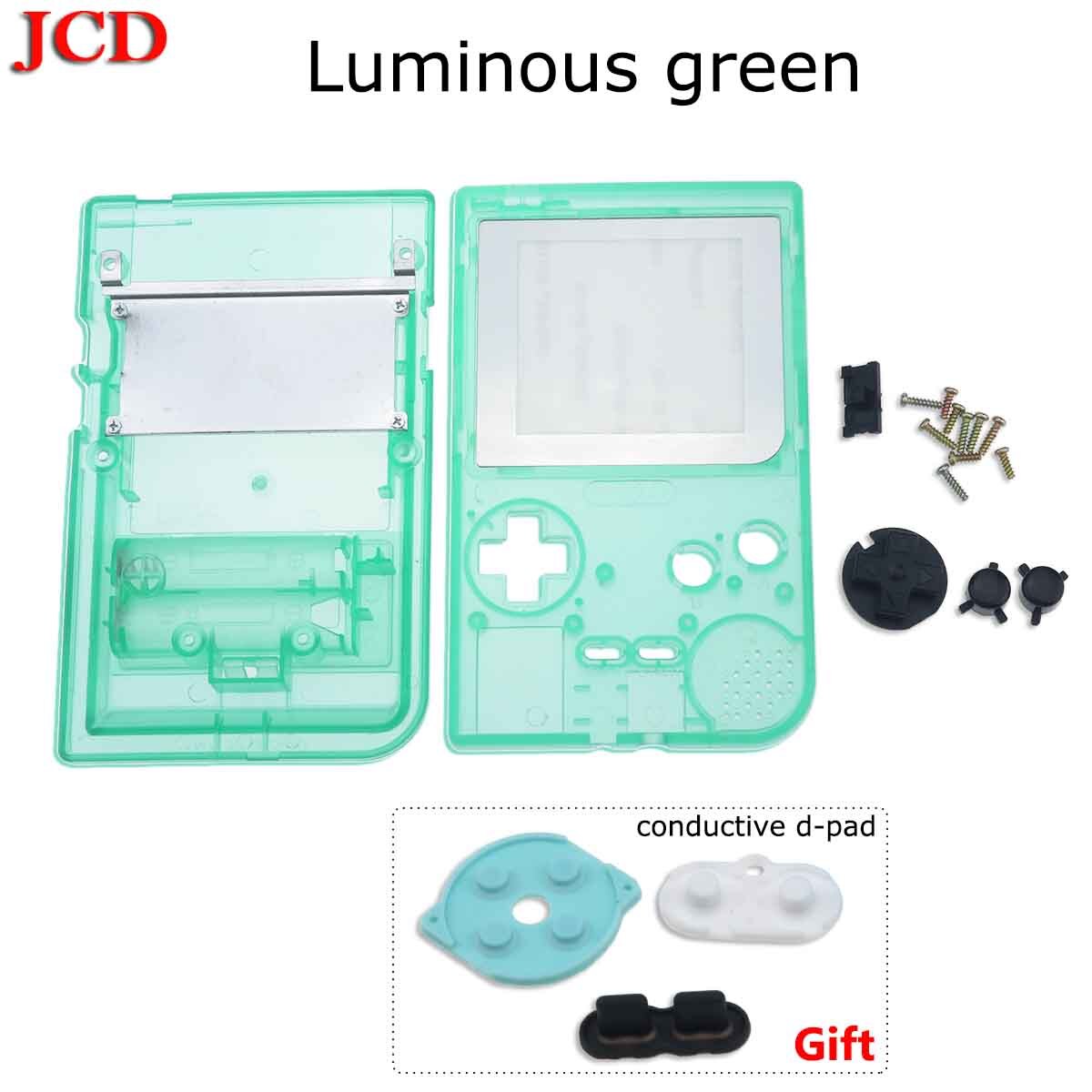 JCD Full Case Cover Housing Shell Replacement for Gameboy Pocket Game Console for GBP Case with Buttons conductive d-pad