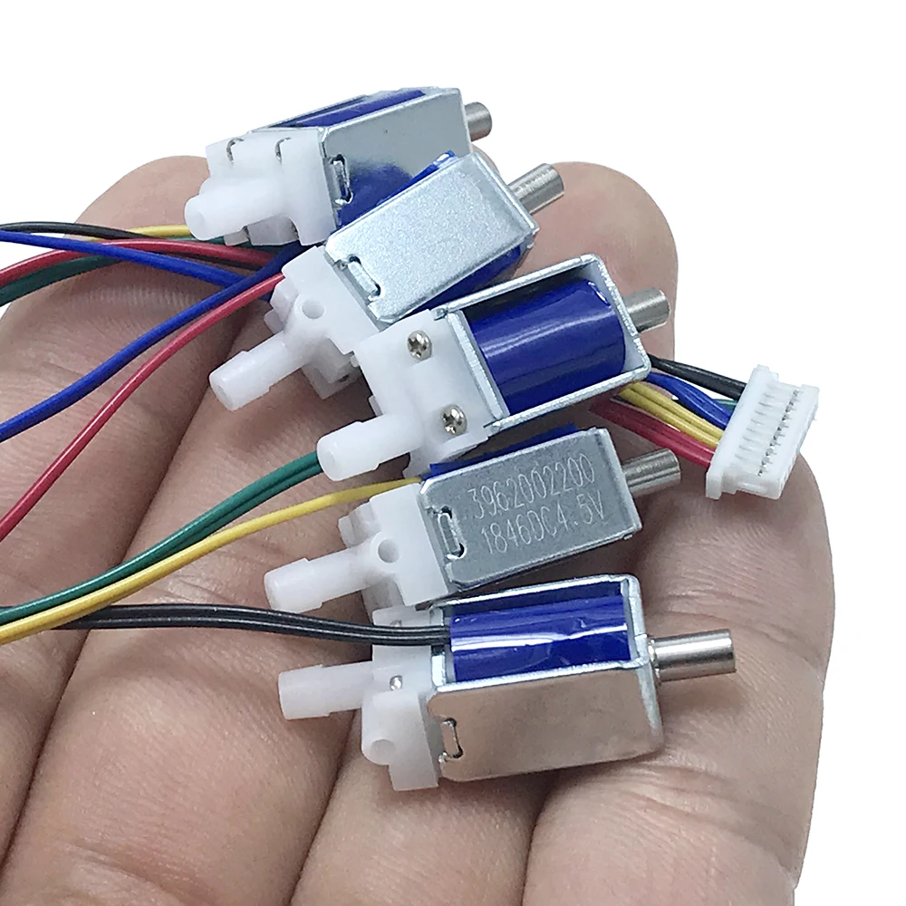 1 stk. normalt åben magnetventil  dc 3.7v 5v 6v mikro-n/o-ventil elektromagnetisk luftventil udstødnings-elektrisk afbryder