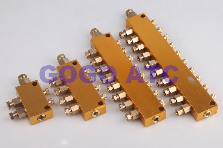 Oil circuit distributor 1-10 oil separator adjustable drain distribution lubrication system distribution valve Oil separator