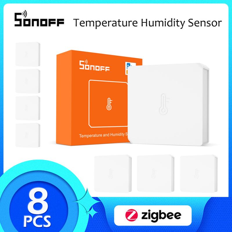 SONOFF SNZB-02 Zigbee Temperature Sensor Humidity Sensor Intelligent Linkage eWeLink APP Work with Alexa Google Home Automation