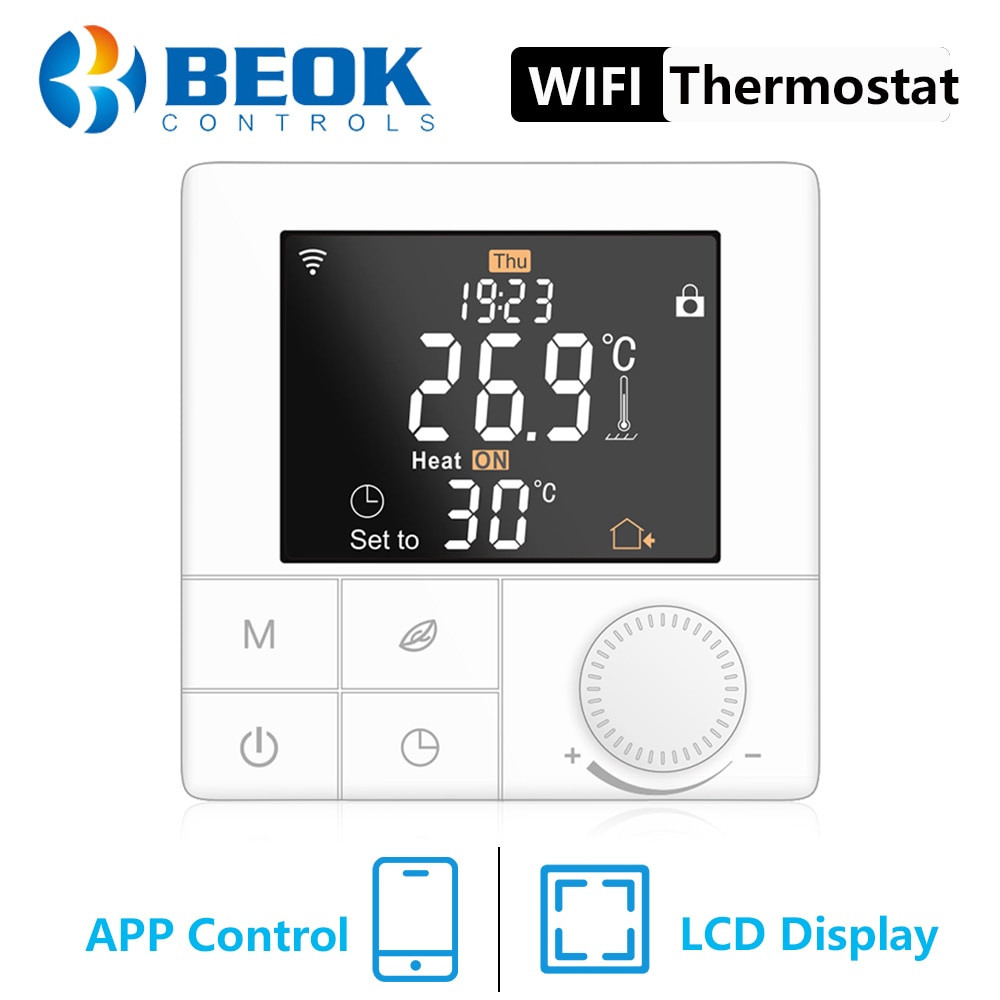 Beok 220V Floor Thermostaat Wifi Voor Water Smart Verwarming Thermostaat Warme Vloer Temperatuur Regulator Smart Home Control