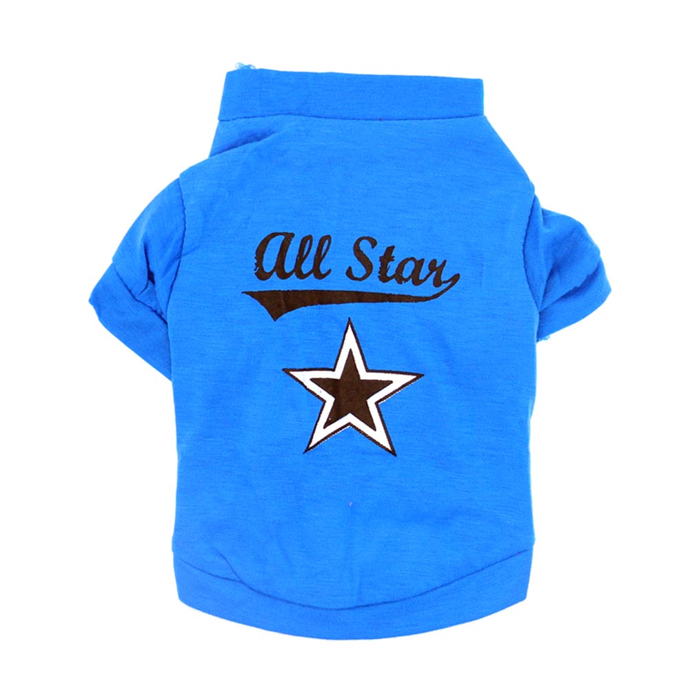 Lente Herfst Hond Kleding Katoen Huisdier Hoodie Kleding Voor Kleine Honden Bulldog Warme Hond Jas Jas Puppy Honden Kostuum Tb: Blauw / XS