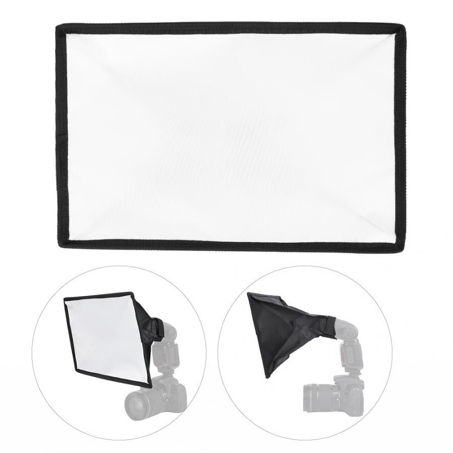 Universaali 20 x 30cm speedlite softbox-hajotin kameran salamavalon nopeusvaloihin kannettava softbox-hajotin