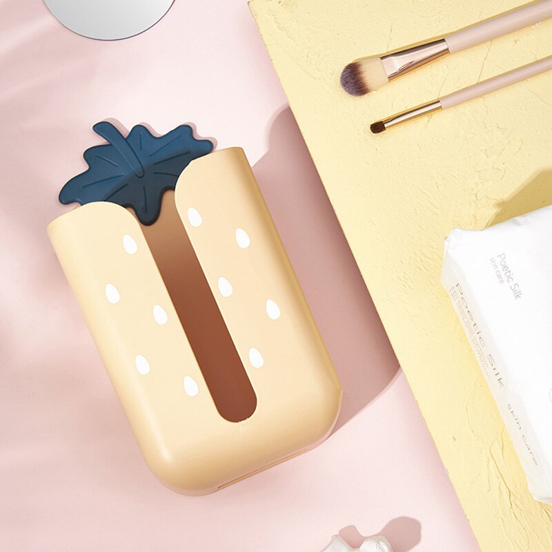 Household Multifunctional Paper Towel Box Hanging Living Room Household Lovely Kitchen Napkin Paper Cylinder Suction Box Holder