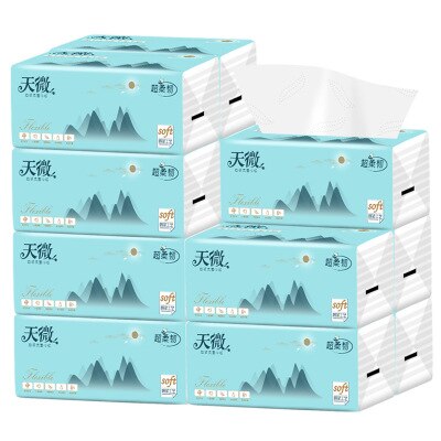 10 Packs Paper Household Paper Napkins Facial Tissues Baby Paper For Home Office Restaurants for Health Tissue Fast: Default Title