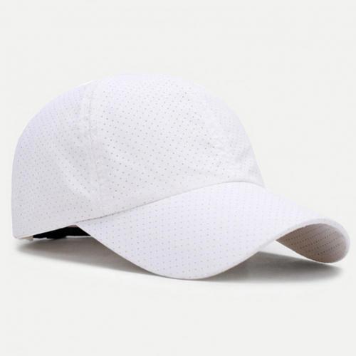 Baseball Cap Ademend Snel Droog 2 Materialen Verstelbare Sport Cap Voor Wandelen: Marineblauw