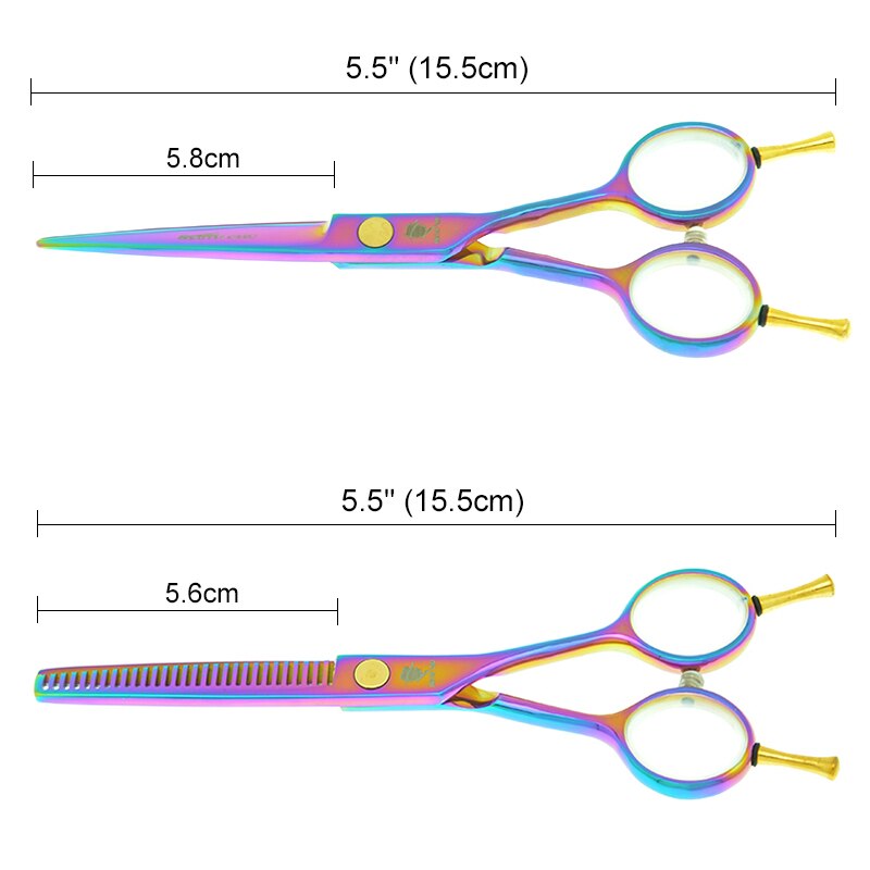 SMITH CHU 5.5 inch Hair Cutting Thinning Scissors Set Barbershop Haircut Shears Hair Salon Styling Scissor A0001C