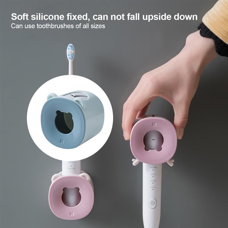 Toothbrush Holder Draining Electric Toothbrush Organizer Wall Mounted Bathroom Storage Holder