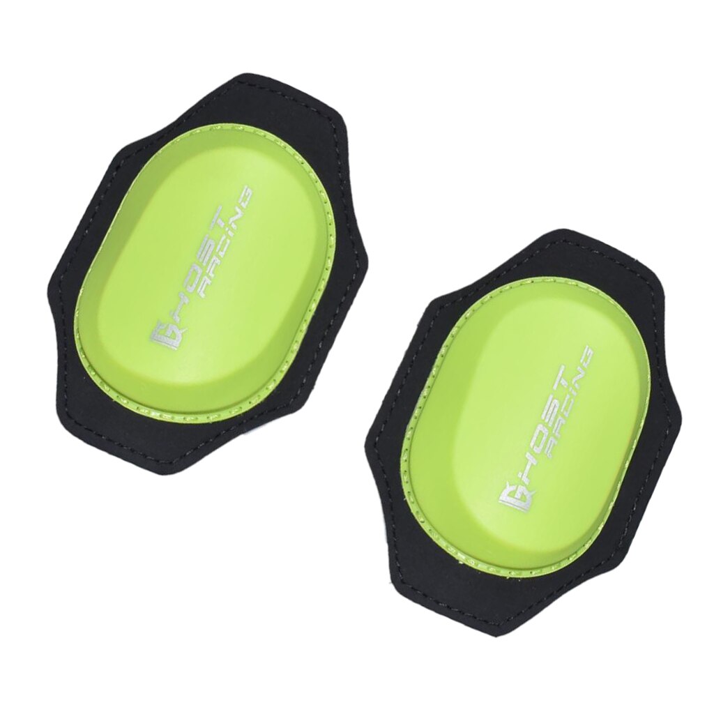 Groene motorfiets sport kniebeschermers knie sliders pads voor rijden skaten snowboards